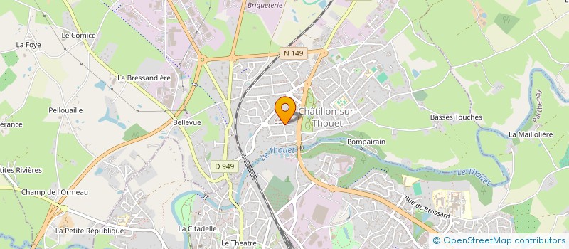 localisation de l'entreprise DEFI  CHATILLON-SUR-THOUET