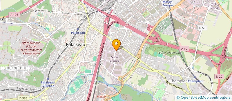 localisation de l'entreprise DEFI à PALAISEAU