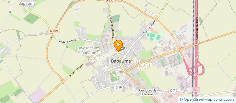 localisation de l'entreprise DEFI  BAPAUME