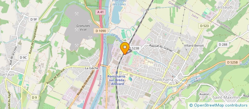 localisation de l'entreprise DEFI 92 2000  PONTCHARRA