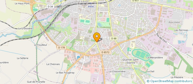 localisation de l'entreprise DEFI 92 à VITRE