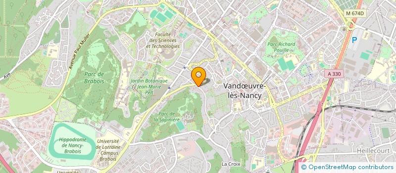 localisation de l'entreprise DEFI-ARCHI à VANDŒUVRE-LES-NANCY