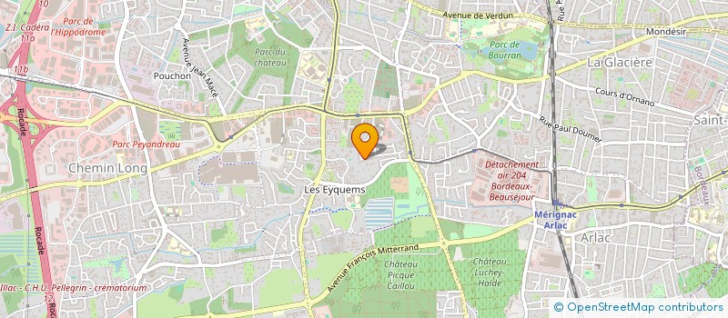 localisation de l'entreprise DEFI ATLANTIQUE  MERIGNAC