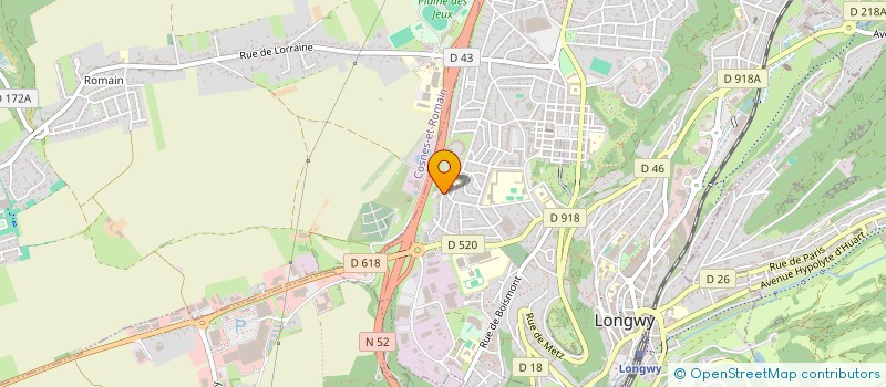 localisation de l'entreprise DEFI ATLAS à LONGWY