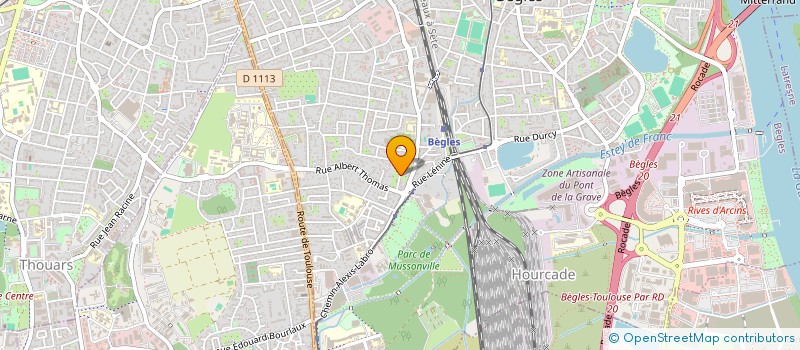 localisation de l'entreprise DEFI AUTO 33 à BEGLES