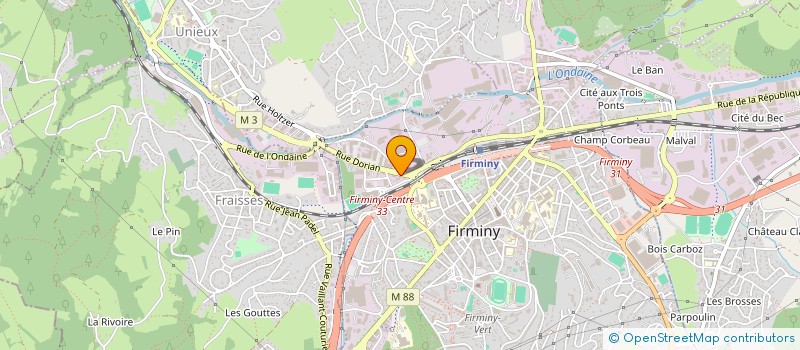 localisation de l'entreprise DEFI AUTOS 42  FIRMINY