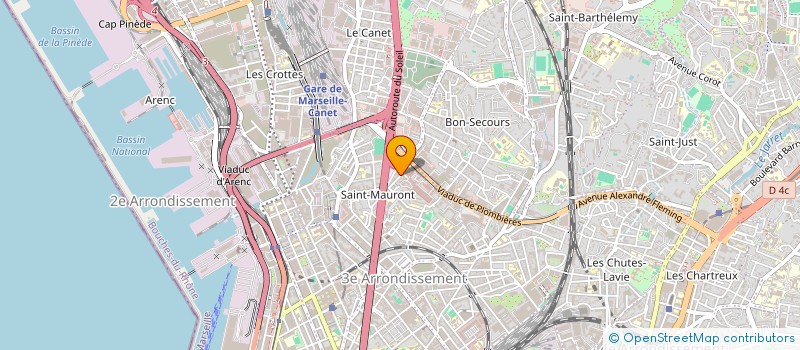 localisation de l'entreprise DEFI BUREAU à MARSEILLE