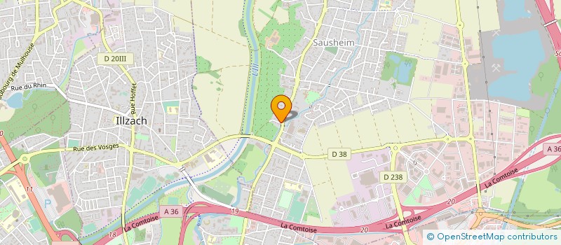 localisation de l'entreprise DEFI BURO FOURNITURES à SAUSHEIM
