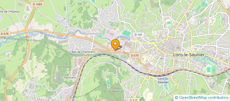 localisation de l'entreprise DEFI CENTRE EST à MONTMOROT