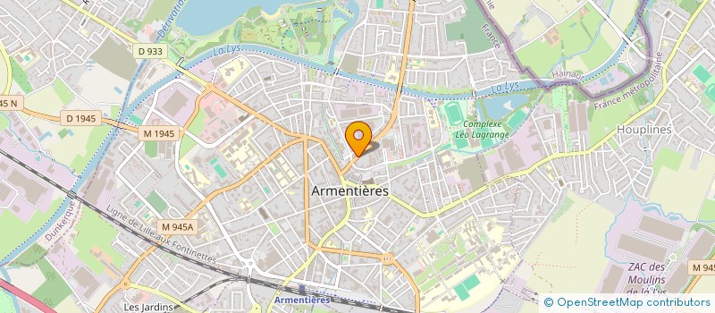 localisation de l'entreprise DEFI CHANTIERS D'INSERTION à ARMENTIERES