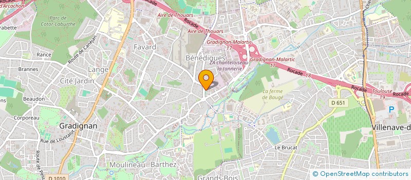 localisation de l'entreprise DEFI CINE à GRADIGNAN