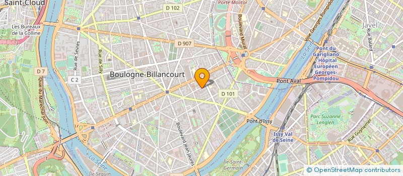 localisation de l'entreprise DEFI CONCEPT à BOULOGNE-BILLANCOURT