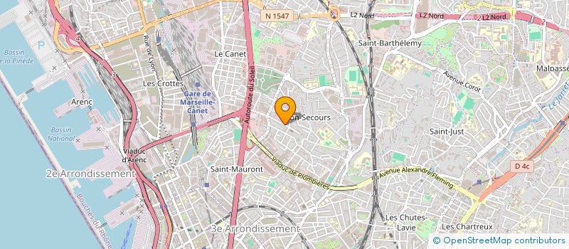 localisation de l'entreprise DEFI CONCEPT à MARSEILLE