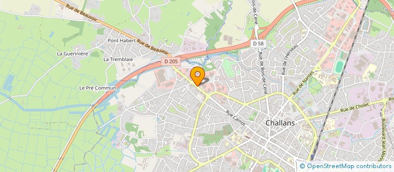 localisation de l'entreprise DEFI'CUISINES à NOIRMOUTIER-EN-L'ILE