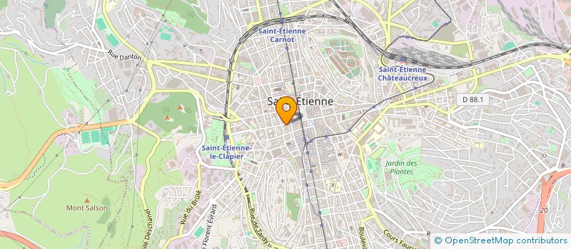 localisation de l'entreprise DEFI FORMATION à SAINT-ETIENNE