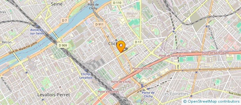localisation de l'entreprise DEFI FORMATION à CLICHY