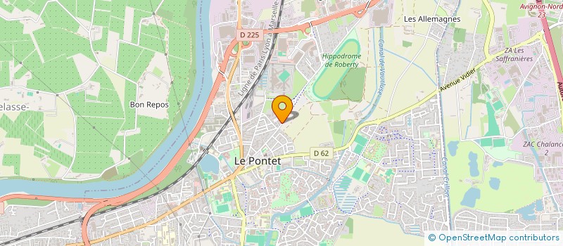 localisation de l'entreprise DEFI GAMELLES  LE PONTET