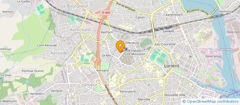 localisation de l'entreprise DEFI GRAPHIQUE à LORIENT