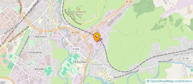 localisation de l'entreprise DEFI IMMOBILIER à AURILLAC