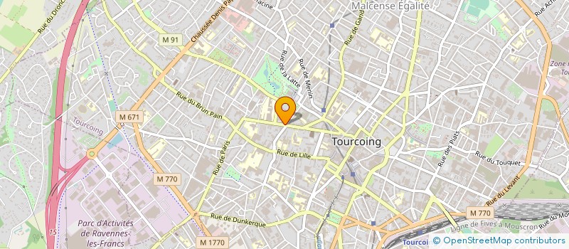 localisation de l'entreprise DEFI INVESTISSEMENT à TOURCOING