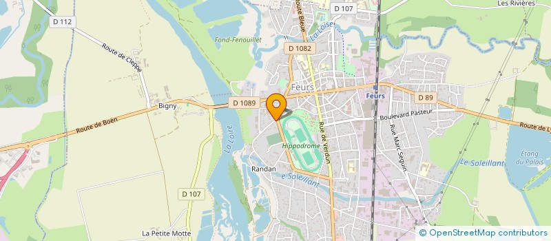 localisation de l'entreprise DEFI LEADER  FEURS