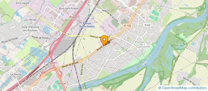 localisation de l'entreprise DEFI MAT 31 à PORTET-SUR-GARONNE