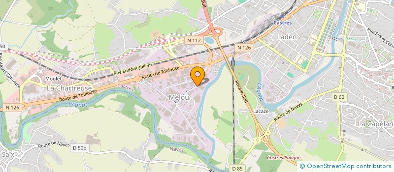 localisation de l'entreprise DEFI-MAT 81 à CASTRES