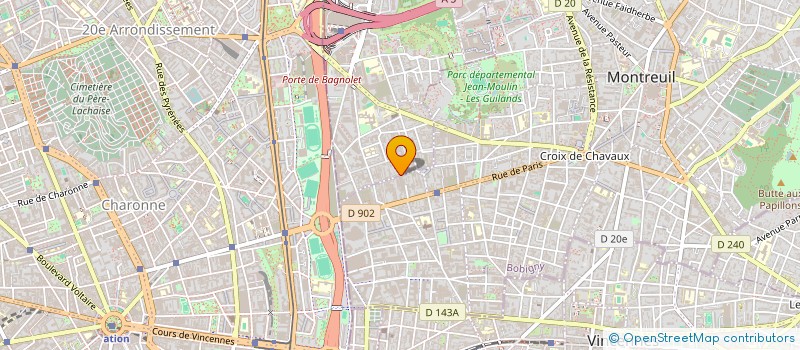 localisation de l'entreprise DEFI MODE S.A.S.  BAGNOLET
