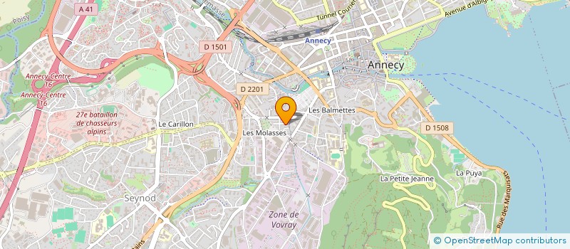 localisation de l'entreprise DEFI NATURE ANIMACTION à ANNECY