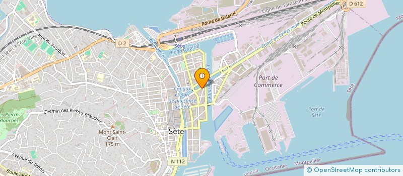 localisation de l'entreprise DEFI PUBLIDIS à SETE