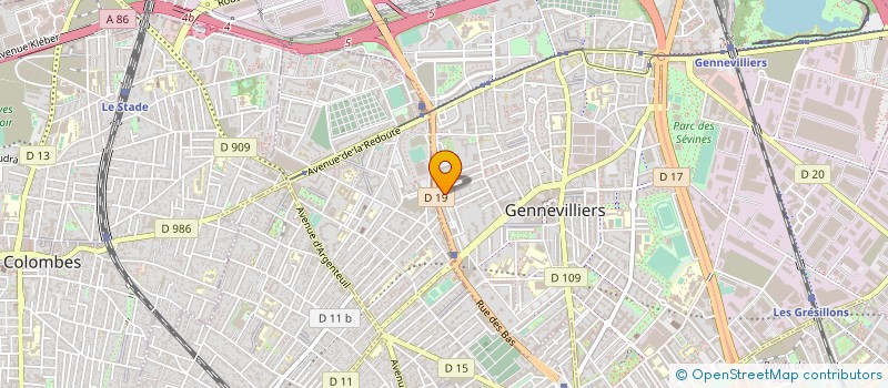 localisation de l'entreprise DEFI RENOV'S à GENNEVILLIERS