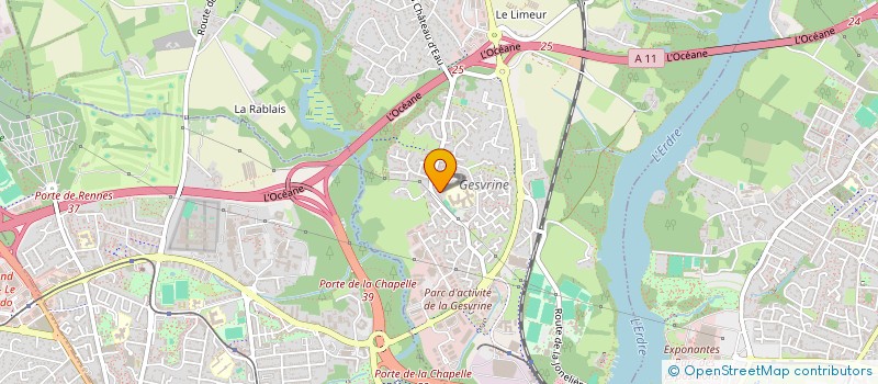 localisation de l'entreprise DEFI ROSE DE L'ERDRE  LA CHAPELLE-SUR-ERDRE