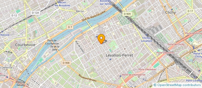 localisation de l'entreprise DEFI SERVICES INTERIM à LEVALLOIS-PERRET