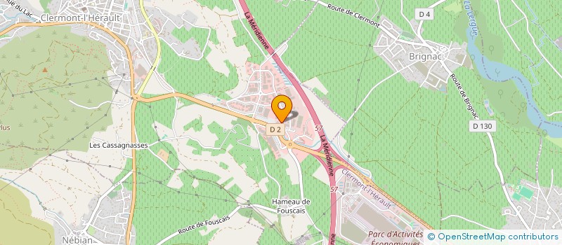 localisation de l'entreprise DEFI-SPORT  CLERMONT-L'HERAULT