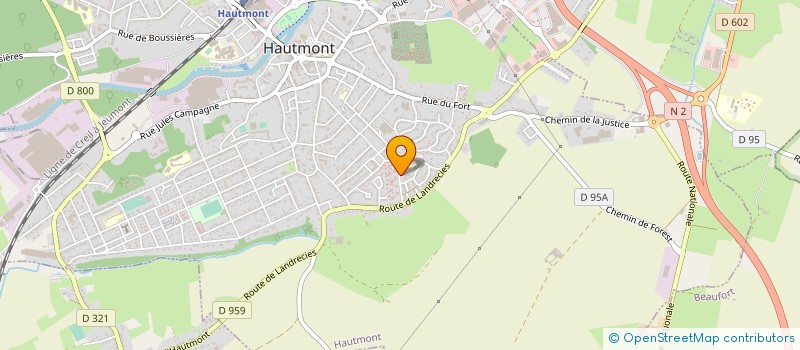 localisation de l'entreprise DEFI SPORT ADAPTE AVESNOIS à HAUTMONT