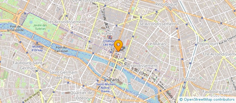 localisation de l'entreprise DEFI SPORTS à PARIS