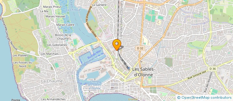 localisation de l'entreprise DEFI STOCK à LES SABLES D'OLONNE