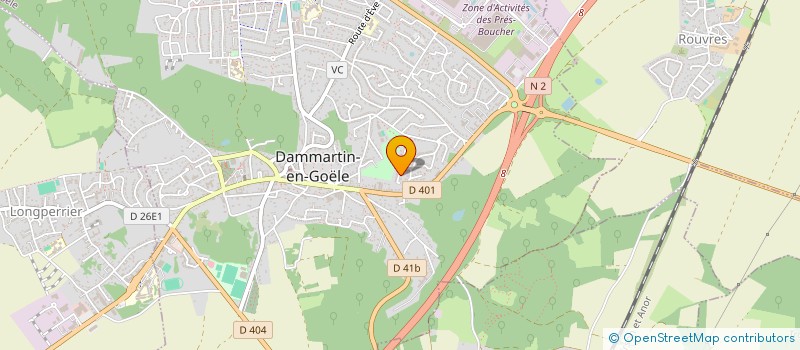 localisation de l'entreprise DEFI THEME ARTISTIQUE  DAMMARTIN-EN-GOELE