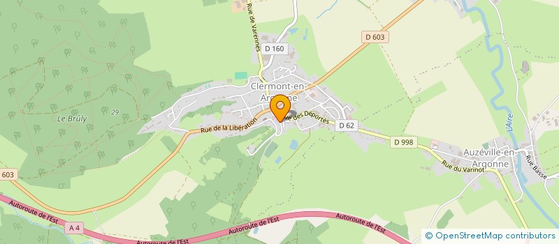 localisation de l'entreprise DEFI TOITURE à CLERMONT-EN-ARGONNE