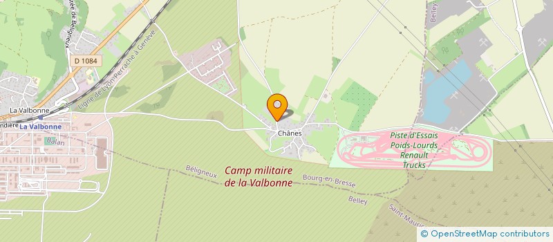 localisation de l'entreprise DEFI-TREK à BELIGNEUX
