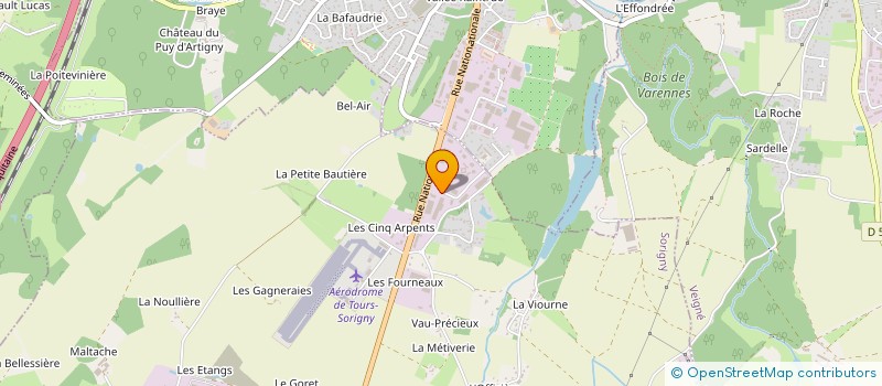 localisation de l'entreprise DEFI VAL DE LOIRE à SORIGNY