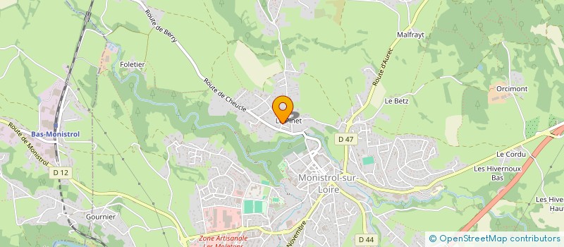 localisation de l'entreprise DEFI VELLAVE à MONISTROL-SUR-LOIRE
