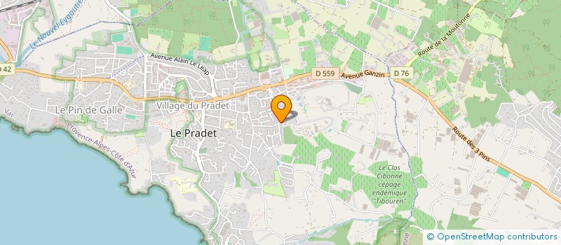 localisation de l'entreprise DEFI VOILE ENTREPRISES à LE PRADET