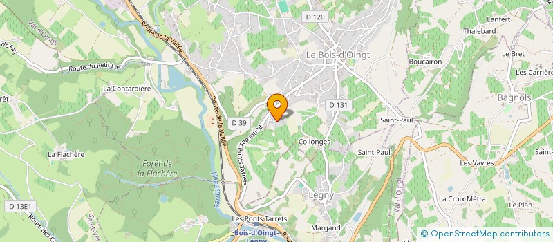 localisation de l'entreprise DEFIALU  VAL D'OINGT