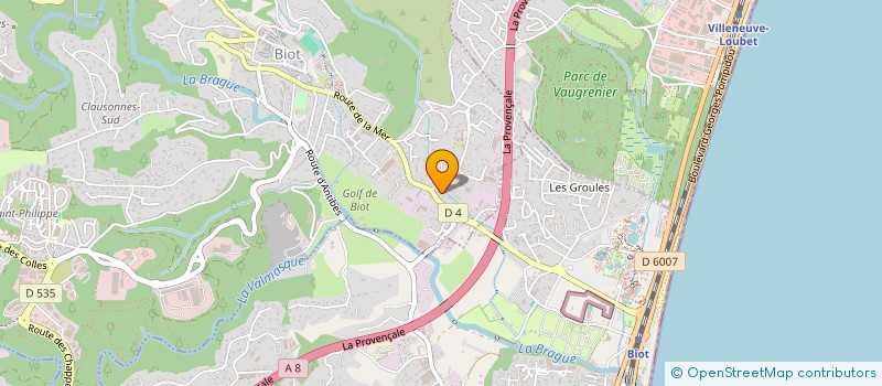 localisation de l'entreprise DEFIBAT à BIOT
