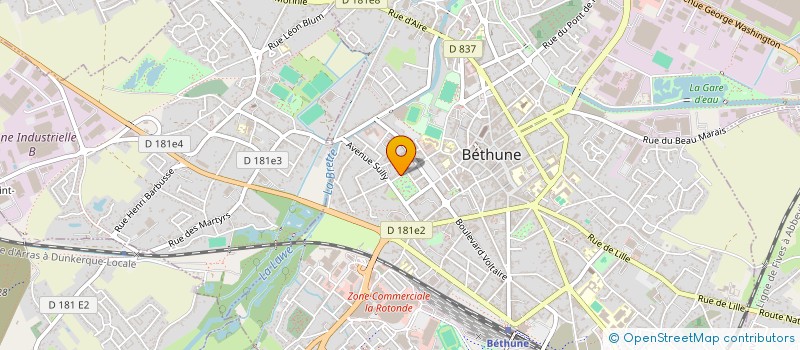 localisation de l'entreprise DEFICACE à BETHUNE