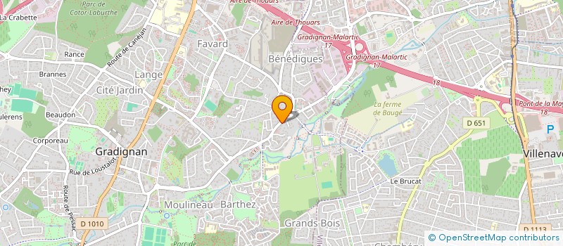 localisation de l'entreprise DEFICHA  GRADIGNAN