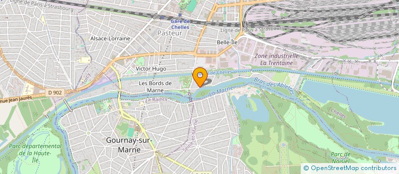 localisation de l'entreprise DEFICOM à CHELLES