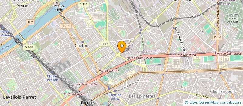 localisation de l'entreprise DEFILEASE à CLICHY