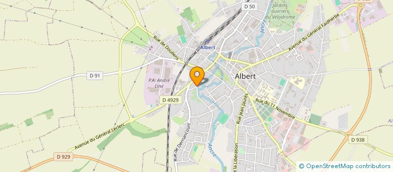 localisation de l'entreprise DEFILOOK - L'OCEANIE à ALBERT